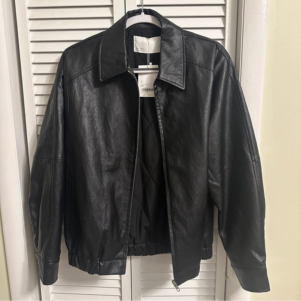 Oak and Fort Vegan Bomber Jacket (NWT)